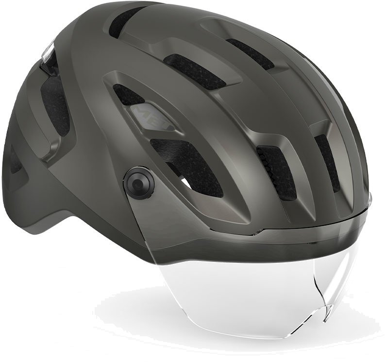 MET Helmet Intercity m. LED lys MIPS - Grå