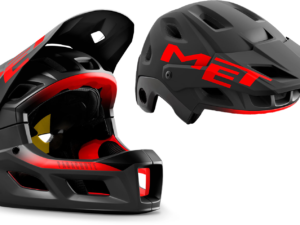 MET Helmet Parachute MCR MIPS - Sort/Rød