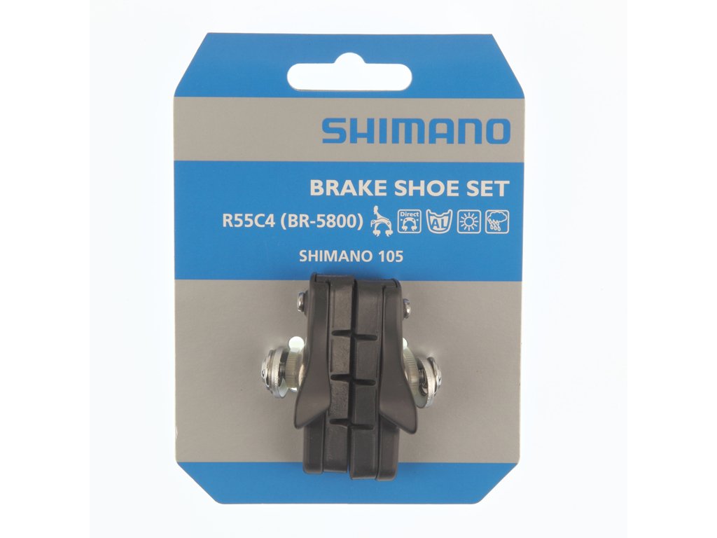 Shimano 105 - Bremsesko komplet - 1 sæt - Type R55C4 - Sort