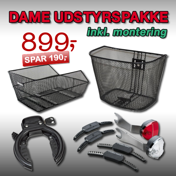 DAME Udstyrspakke 4 inkl. montering!