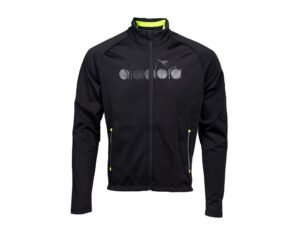 Diadora Firenze - Cykeltrøje med lange ærmer - Str. L - Sort med gul
