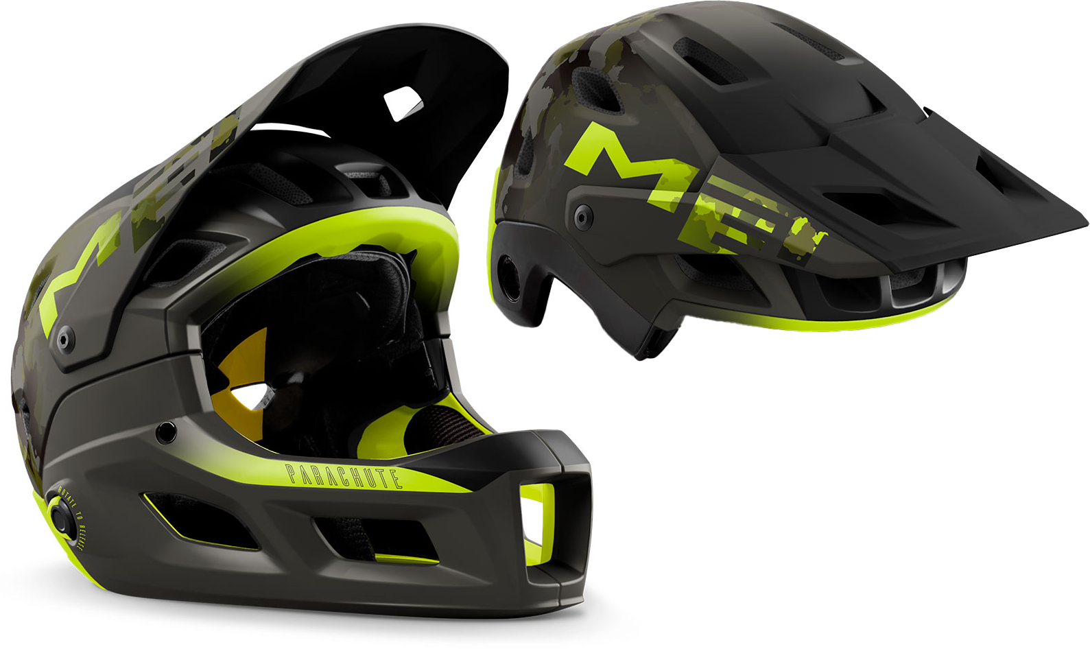 MET Helmet Parachute MCR MIPS - Grøn