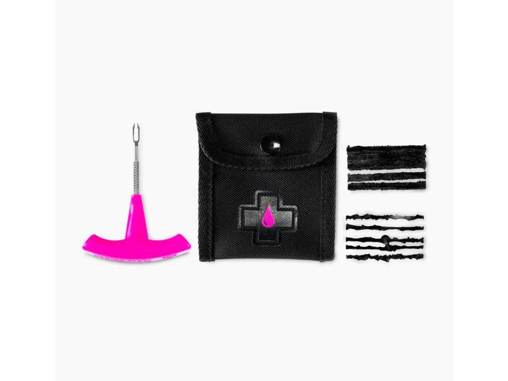 Muc-Off B.A.M Tubeless Repair Kit- Tubeless lappegrej - Værktøj inkl. 10 stk lappestrips