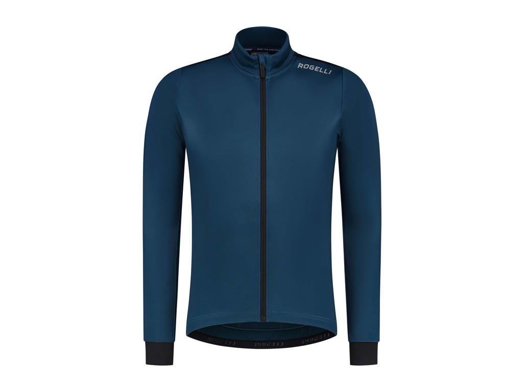 Rogelli Core - Cykeltrøje - Lange ærmer - Navy - Str. L