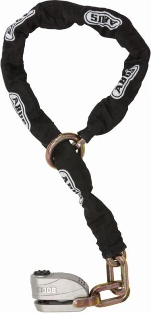 Abus Kæde Detecto X-PLUS 8008/12KS120 Black Loop 120cm