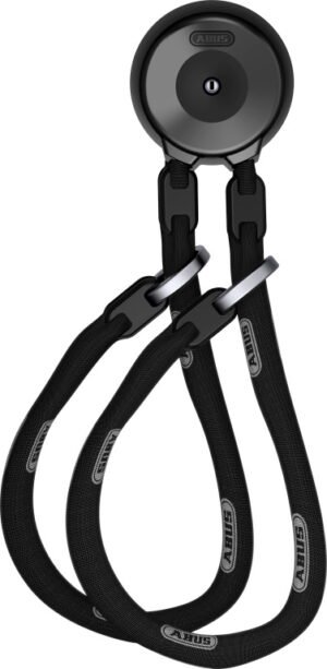 Abus Væganker WCH + 2 x 9KS / 110cm loop Kæde X-PLUS - Sort