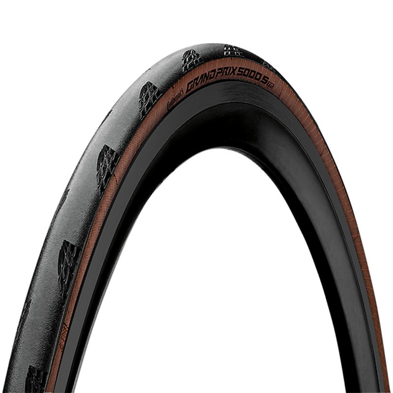 Continental - Gp5000 S TR Tubeless Brune Sider - 25mm Racer Dæk