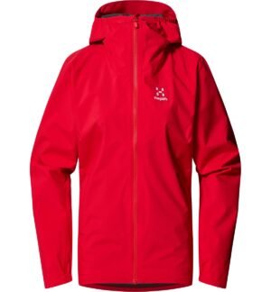 Haglöfs Korp Proof Regnjakke Dame, bright red