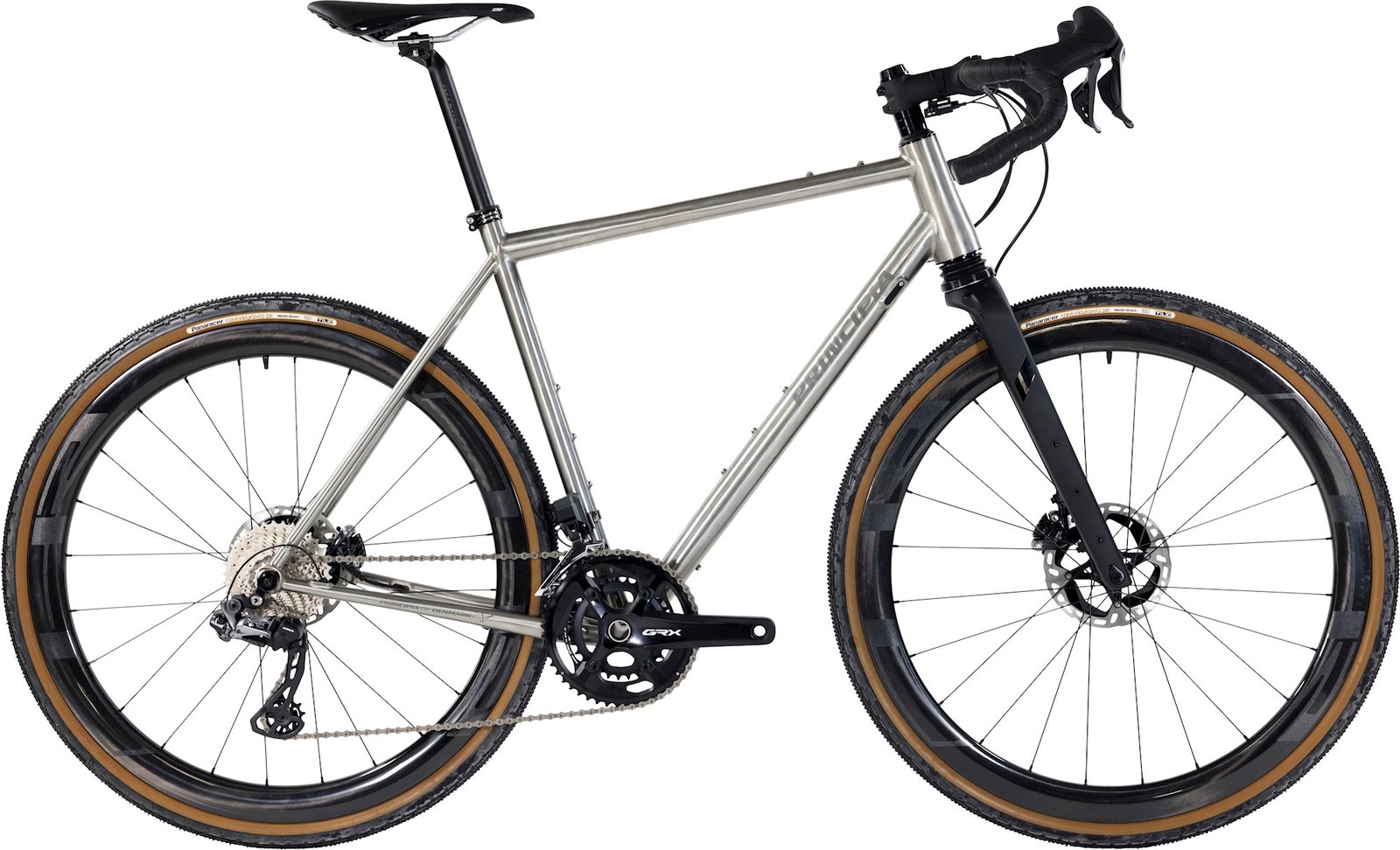 Principia Gravel TiTAN SRAM Rival - Rå Titanium