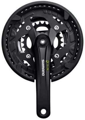 Shimano Kranksæt 9-sp Octalink CG - FC-T4010 48/36/26T 175mm - Sort
