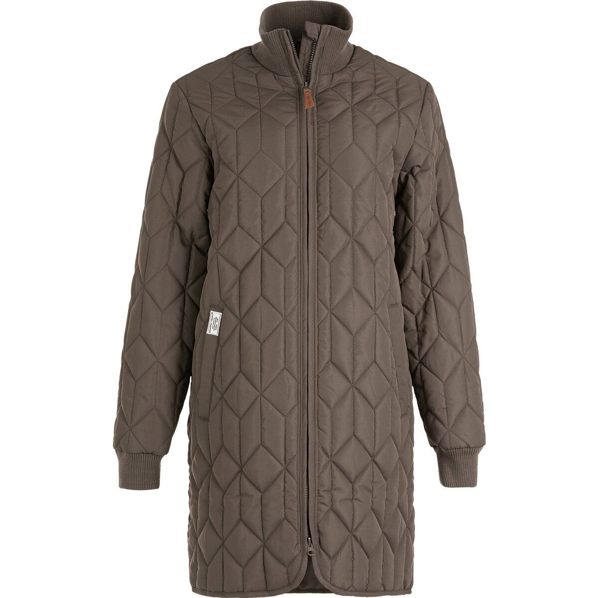 Weather Report Nokka Long Quilted Jakke Dame, Major brown