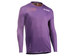 Northwave - Edge 2 LS - Cykeltrøje - Lange Ærmer - Mørk Lilla/Orange - XXL