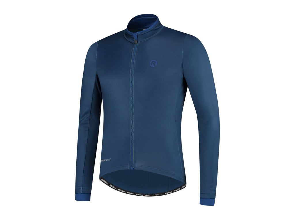 Rogelli Essential - Cykeltrøje - Lange ærmer - Blå - Str. 3XL