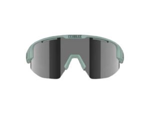 Bliz Matrix Medium (33) - Cykelbriller - Smoke Mirror Silver Lens - Mat Grøn