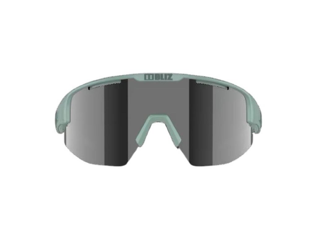 Bliz Matrix Medium (33) - Cykelbriller - Smoke Mirror Silver Lens - Mat Grøn