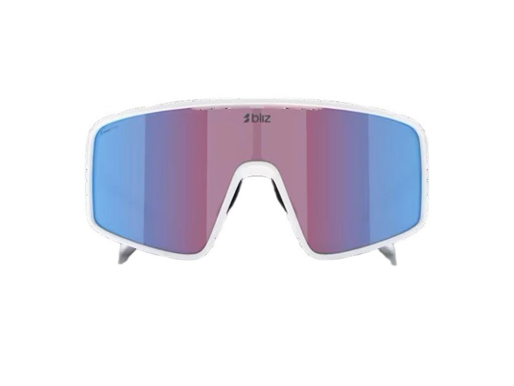 Bliz P001 Large (38) - Cykelbriller - Rose/violet mirror blue lens - Matte white