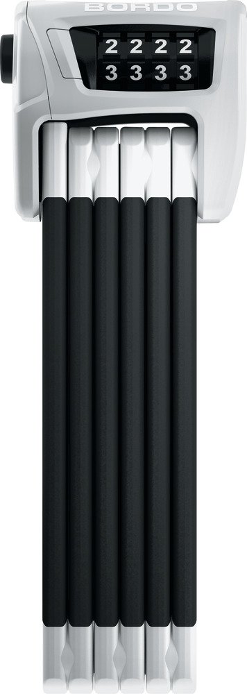 Abus Foldelås 6100 Bordo Combo (SH Beslag) 90cm - Hvid