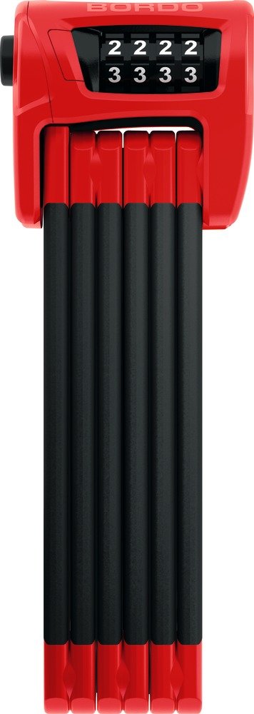 Abus Foldelås 6100 Bordo Combo (SH Beslag) 90cm - Rød