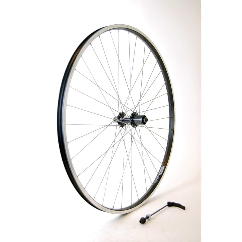 Baghjul 700c sort 7 Cassette QR Linus 17 Eb Fælg