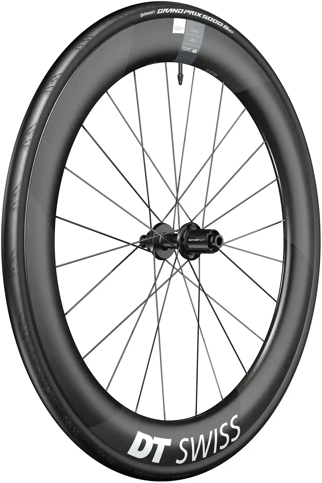 DT Swiss Wheel ARC 1400 Dicut 62 (Inkl. Dæk & Slange) 700c Rear - Shimano/SRAM