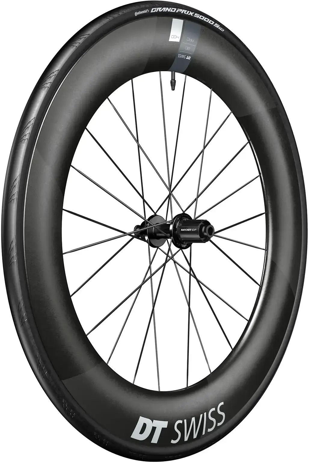 DT Swiss Wheel ARC 1400 Dicut 80 (Inkl. Dæk & Slange) 700c Rear - Shimano/SRAM