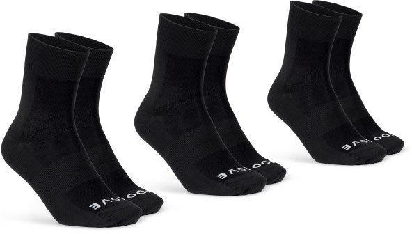 GripGrab Lightweight SL Sokker 3-Pack - Sort