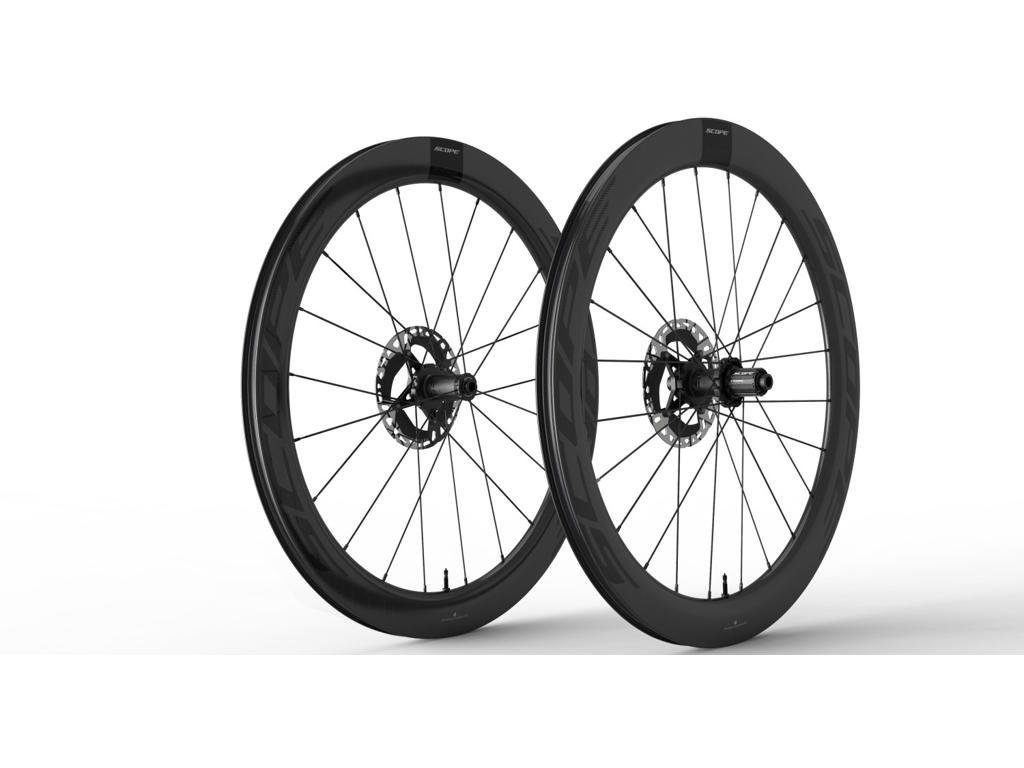 Scope R5 Disc - Hjulsæt Carbon 700c Race - 57mm profil - Shimano HG 10/11 gear