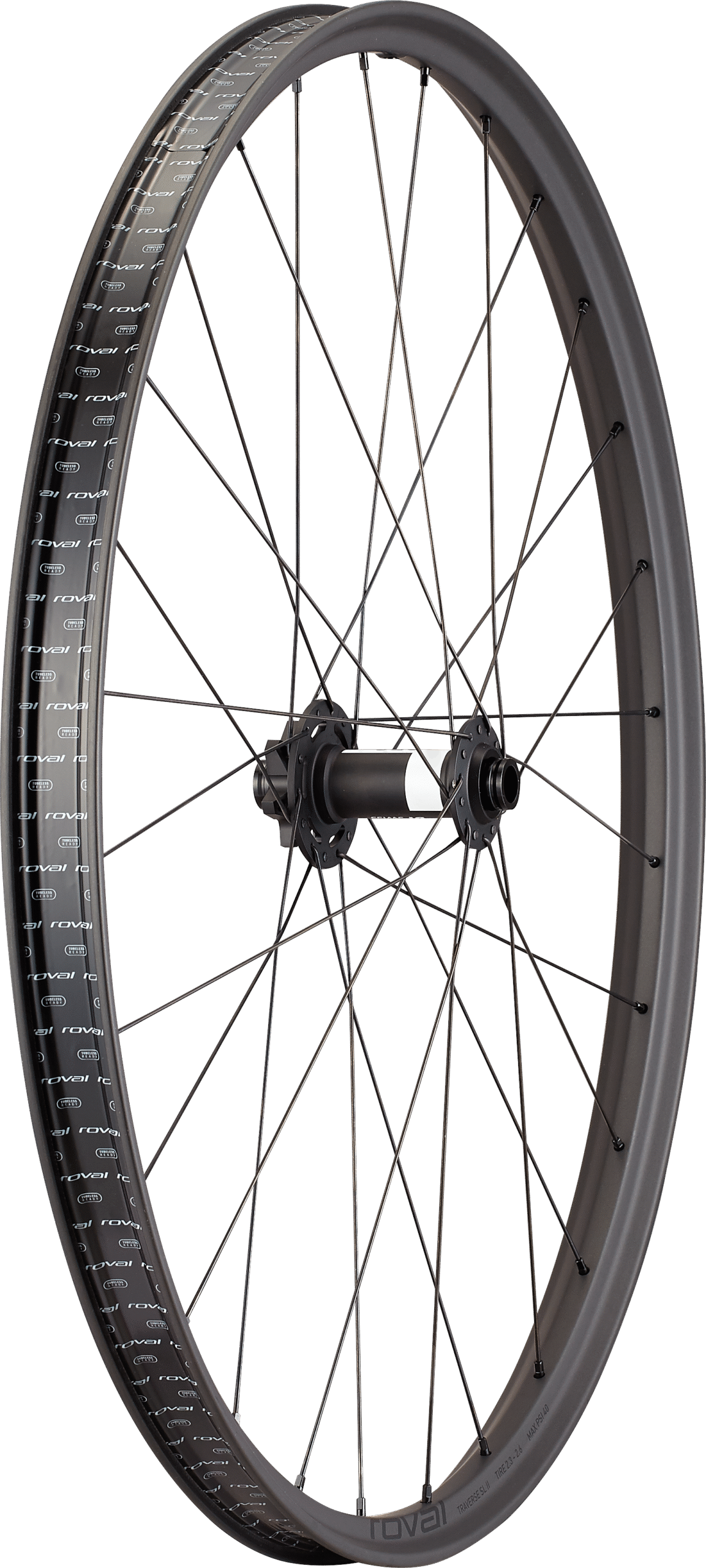 Specialized Roval Traverse SL II 350 6B 27.5" Front - Satin Carbon/Gloss Black