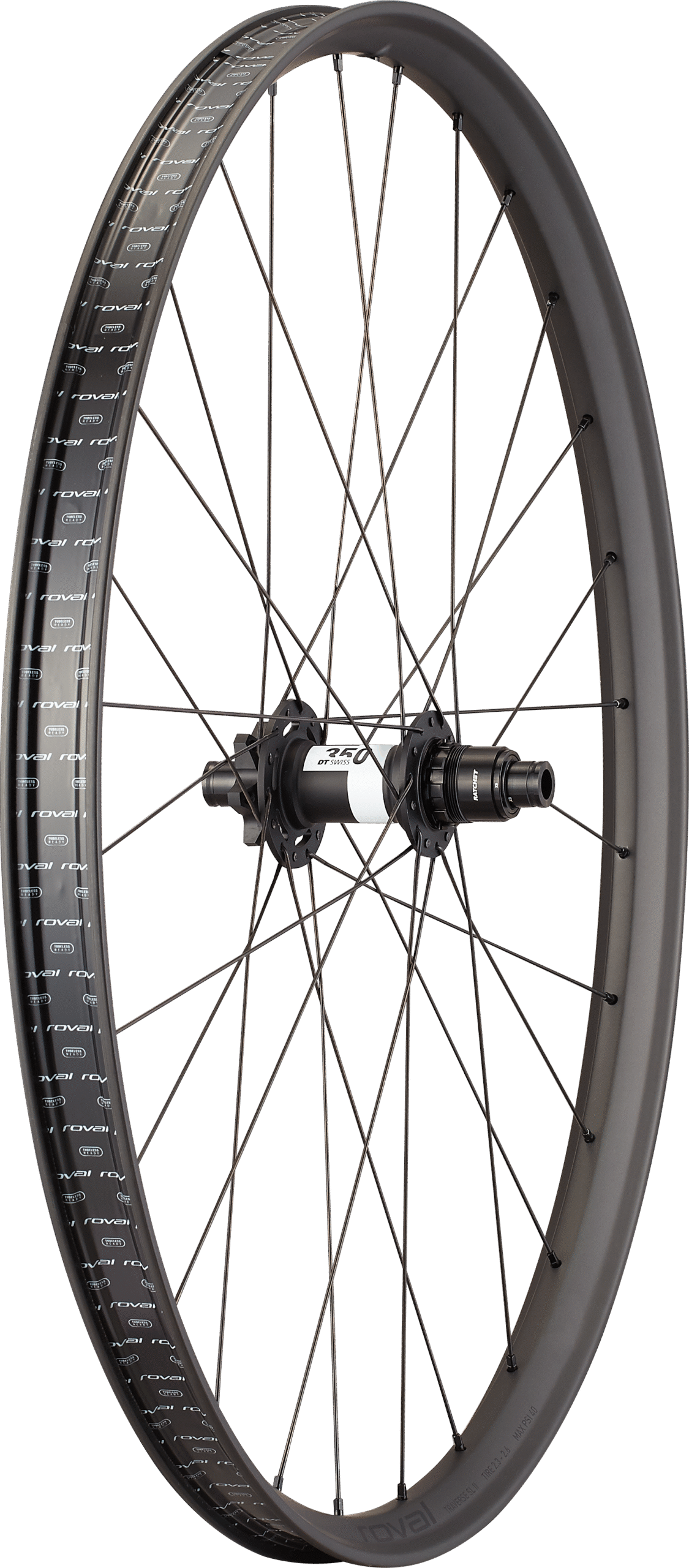 Specialized Roval Traverse SL II 350 6B 27.5" Rear - Satin Carbon/Gloss Black