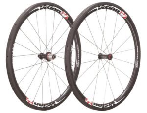 Vision Metron 40 Tubular Carbon Hjulsæt - Grå/rød