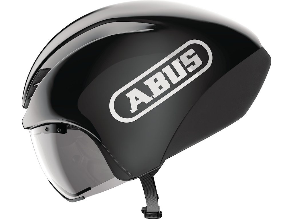 ABUS Gamechanger TT 1.1 - Cykelhjelm - Shiny Black - 54-58