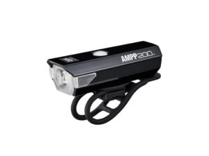 Cateye AMPP Forlygte - 200 lumen - USB Opladelig - Sort