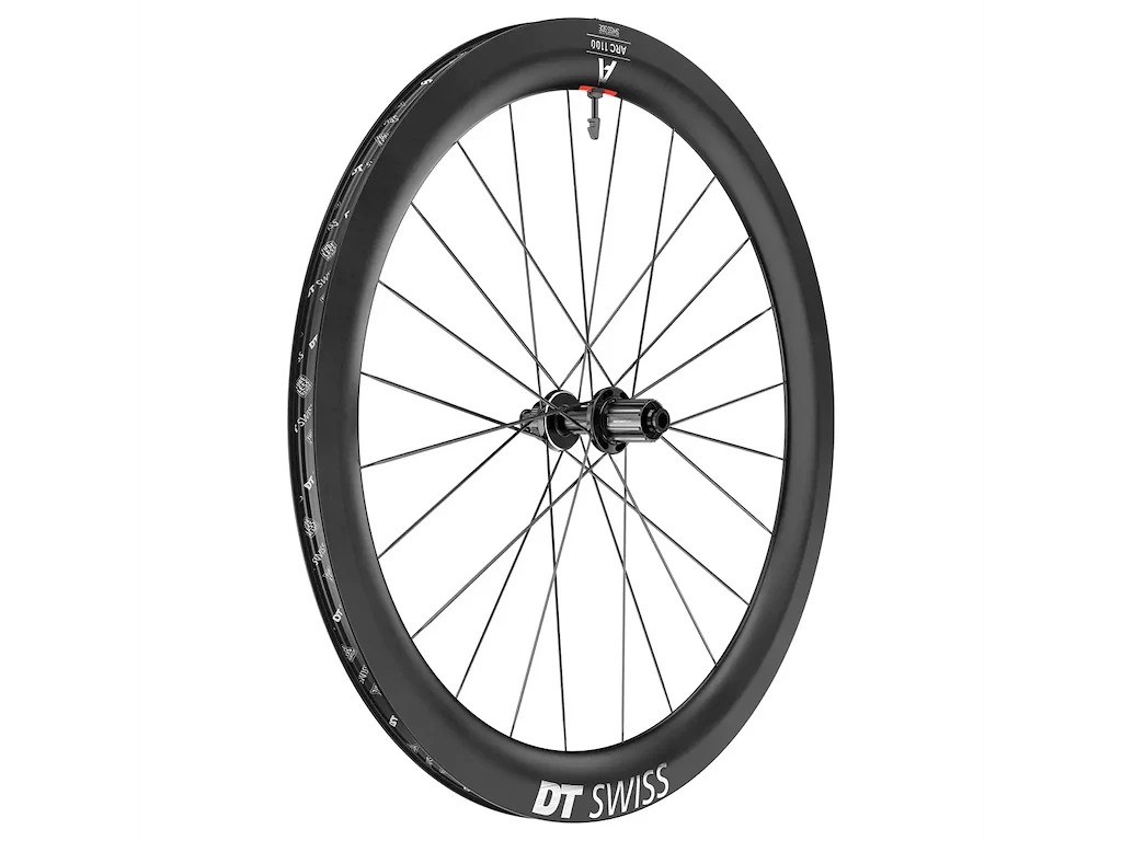 DT SWISS ARC 1100 Baghjul 700c Carbon 55mm - Body Shimano HG og Sram XDR - Skivebremse center lock -
