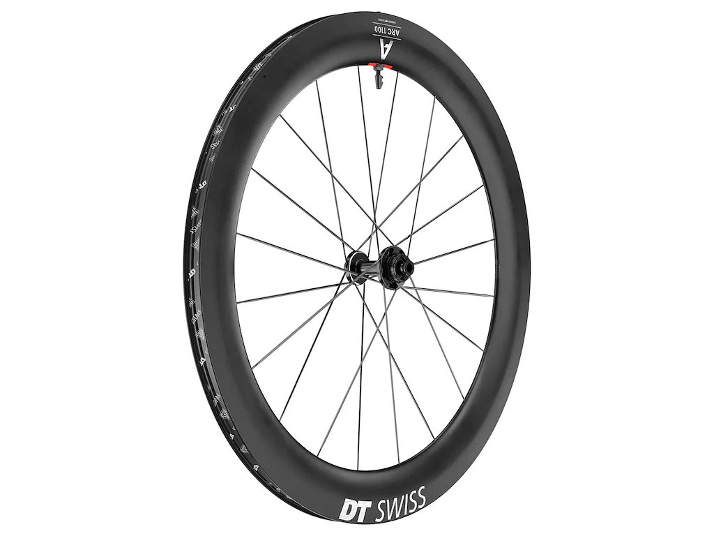 DT SWISS ARC 1100 Forhjul 700c Carbon 65mm - Skivebremse center lock - 12x100mm E-Thru