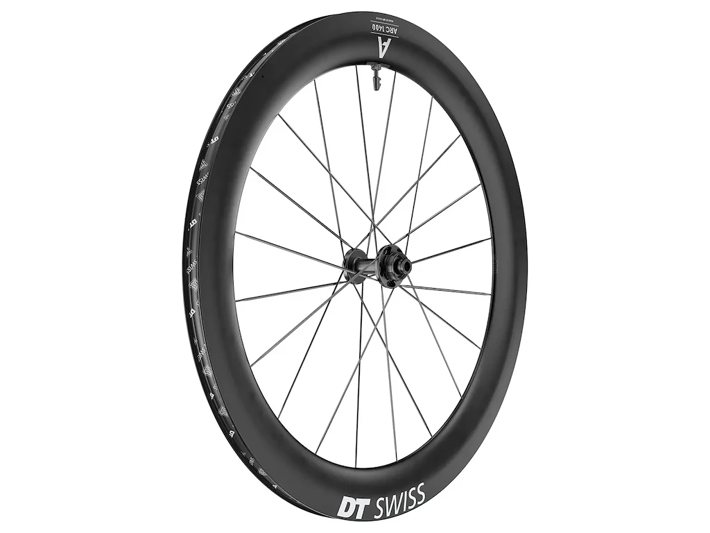 DT SWISS ARC 1400 Forhjul 700c Carbon 65mm - Skivebremse center lock - 12x100mm E-Thru