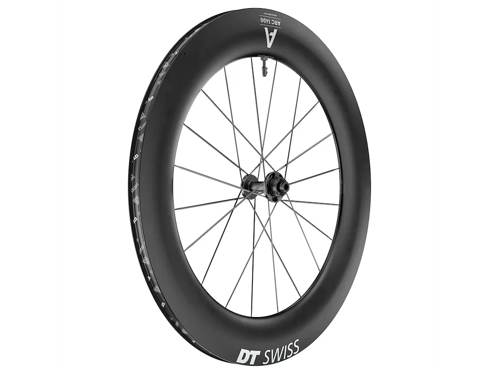 DT SWISS ARC 1400 Forhjul 700c Carbon 85mm - Skivebremse center lock - 12x100mm E-Thru