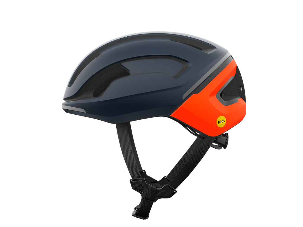 POC Omne Beacon MIPS Cykelhjelm - Navy/Orange - Str. 56-61 cm