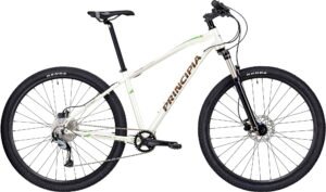 Principia MTB A5.9 29" Deore 1x10sp Susp. 2026 - Mat Hvid m. Brun/Grøn