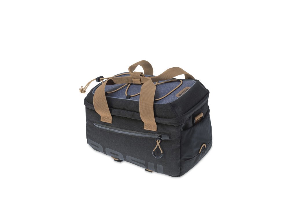 Basil Miles - Cykeltaske til bagagebærer - 7 liter - Black/grey