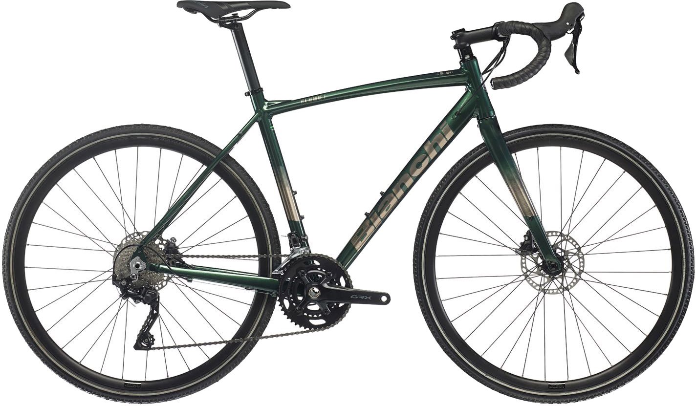 Bianchi Via Nirone 7 All Road GRX 400 20g 2023 - Grøn (Udstillingsmodel)