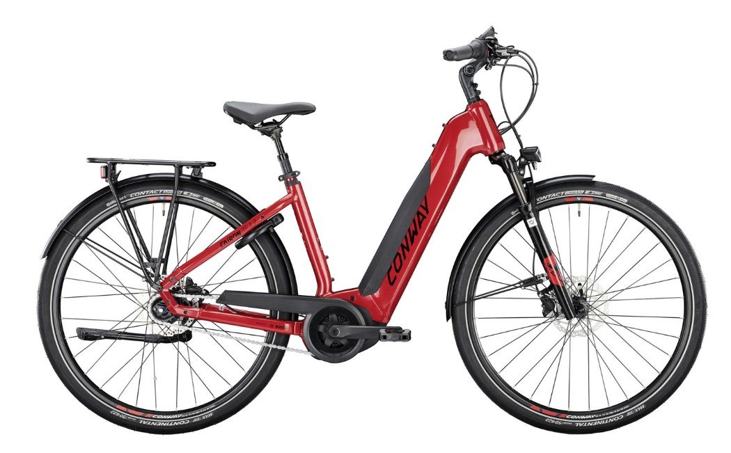 Conway - Cairon TF 1.7 - Rød Metalic - El - Cykel - L