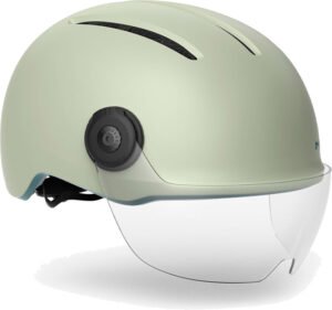 MET Helmet Vibe On MIPS m. LED - Moss Gray/Matt (elcykel hjelm) MET Helmet Vibe On MIPS m. LED - Moss Gray/Matt (elcykel hjelm)