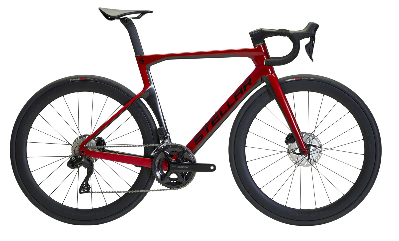 STELLAR - CC6 - Bonfire RED - Aero Racer - Shimano Ultegra C50 - 49 cm