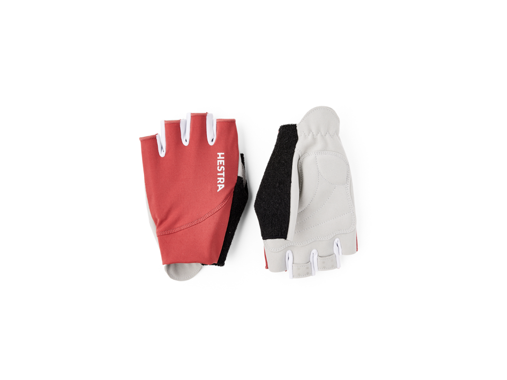 Hestra Spiro Short - Cykelhandsker - Rust/Lys Grå - str. 8