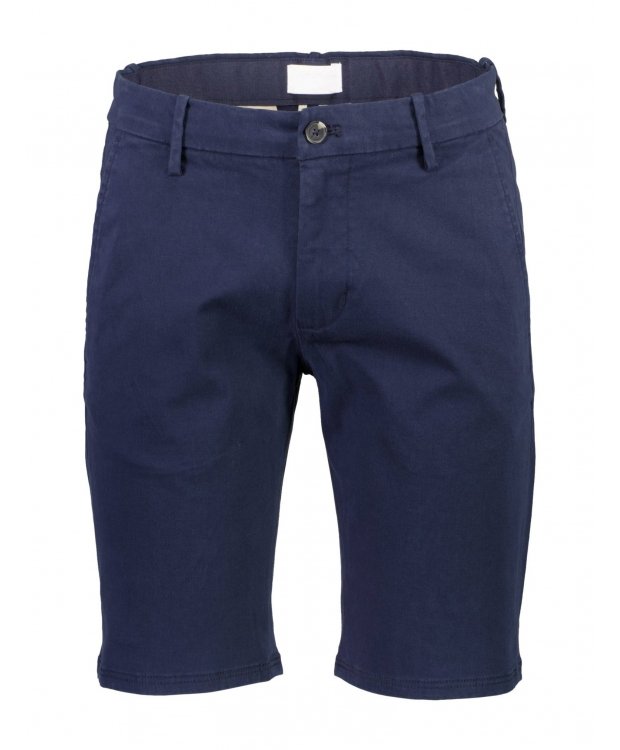 Lindbergh Superflex Chino Shorts i navy til herre