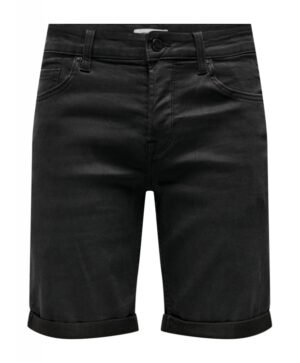 ONLY & SONS denim shorts i sort til herre ONLY & SONS denim shorts i sort til herre