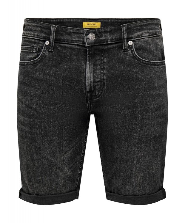 ONLY & SONS shorts i mørk denim til herre
