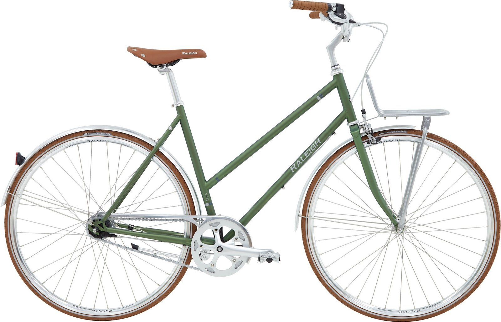 Raleigh Yate Cargo Dame 7g 2025 - Mat Grøn