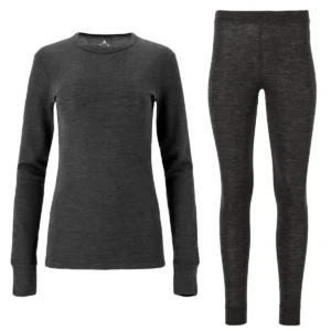 Whistler Cerro Merinould Skiundertøjssæt Dame, black