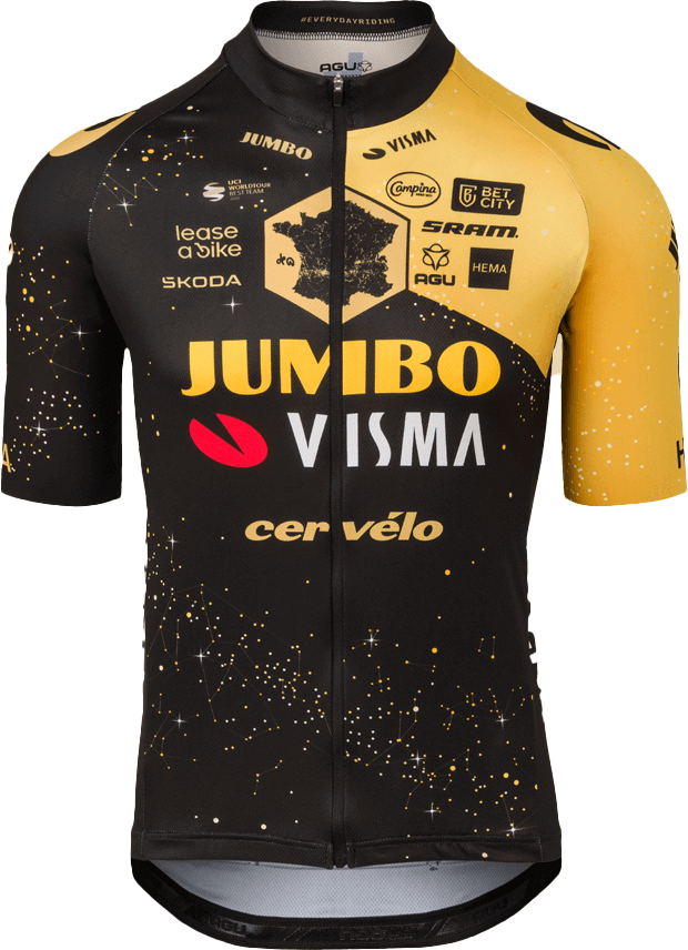 AGU Jersey SS Jumbo-Visma Replica Men TDF 2023
